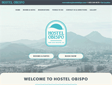 Tablet Screenshot of hostelobispo.com